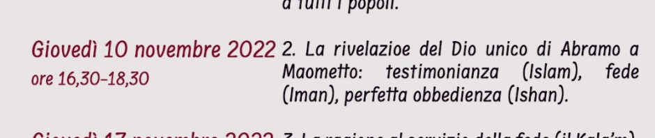corso di introduzione alla religione musulmana